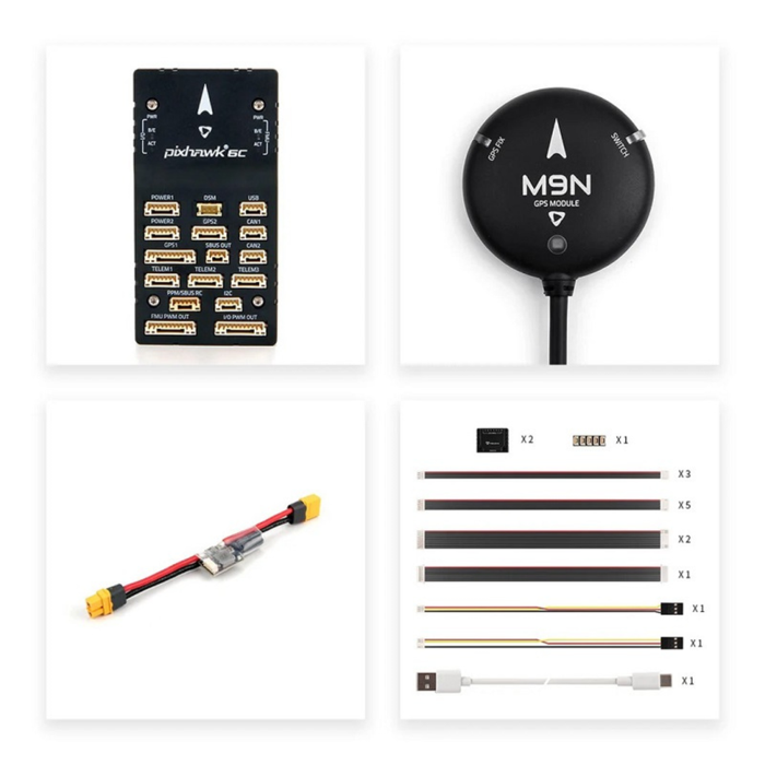Holybro Pixhawk 6C Flight Controller With PM02 Power Module and M9N GPS
