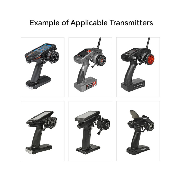 Radiolink Alloy Steering Wheel Trigger for RC8X, RC4GS, RC6GS, Flysky NB4, Futaba 7PX, X6/X4 (Red/Black)