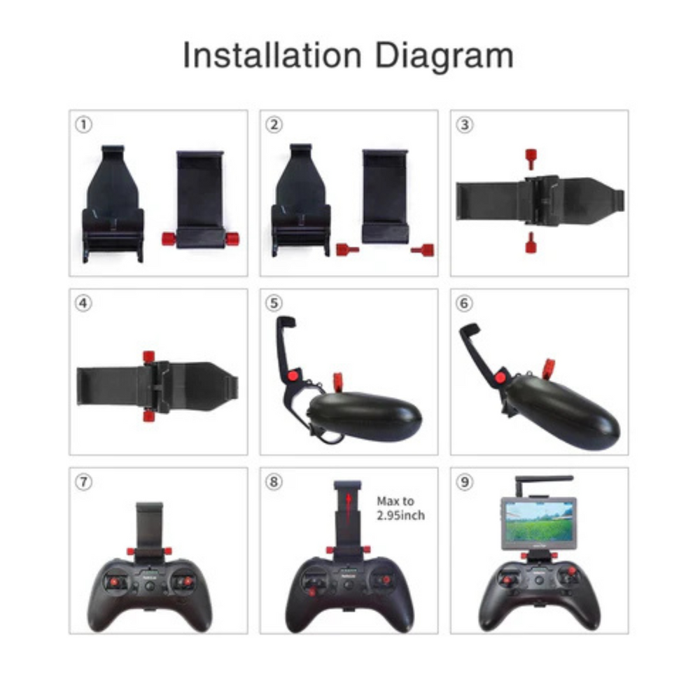 Radiolink T8S FPV Monitor Screen Holder Mount for Transmitter Controller – RS6052