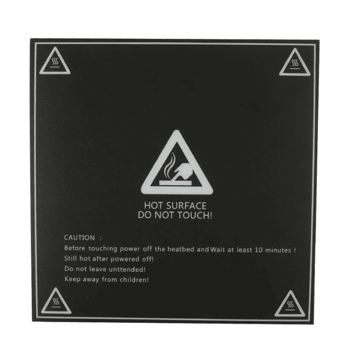 Iotcart SES-P-43 214x214mm Heat Bed Sticker for 3D Printer - Anti-Warp Build Plate Tape
