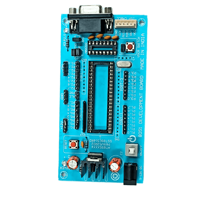 Iotcart 8051 Development Board AT89S52 Microcontroller - Embedded Systems & IoT Projects