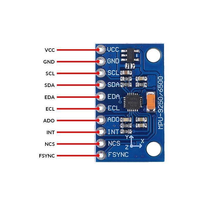Iotcart MPU-9250 6-Axis Gyro Accelerometer Sensor Module - Ideal for Robotics & Drones