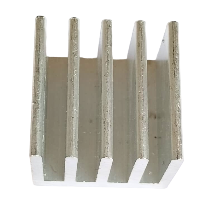 Aluminium Heatsink 19mmx19mmx15mm Silver Tone
