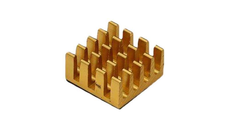 Iotcart 3 in 1 Gold Aluminum Heat Sink for Raspberry Pi 4B - Cooling Kit
