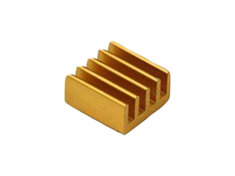 Iotcart 3 in 1 Gold Aluminum Heat Sink for Raspberry Pi 4B - Cooling Kit