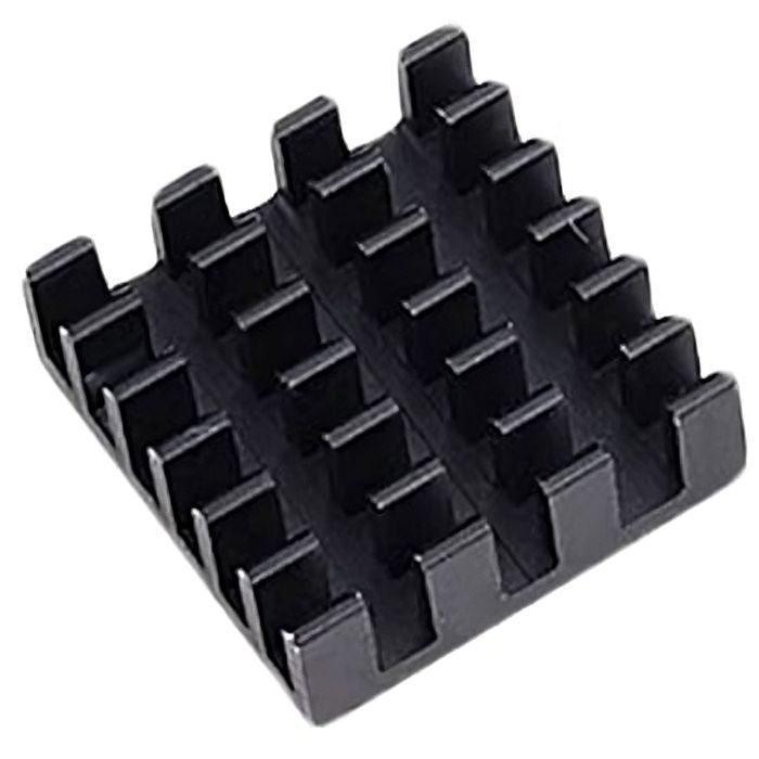 Iotcart 3 in 1 Black Aluminum Heat Sink for Raspberry Pi 4B - Cooling Solution