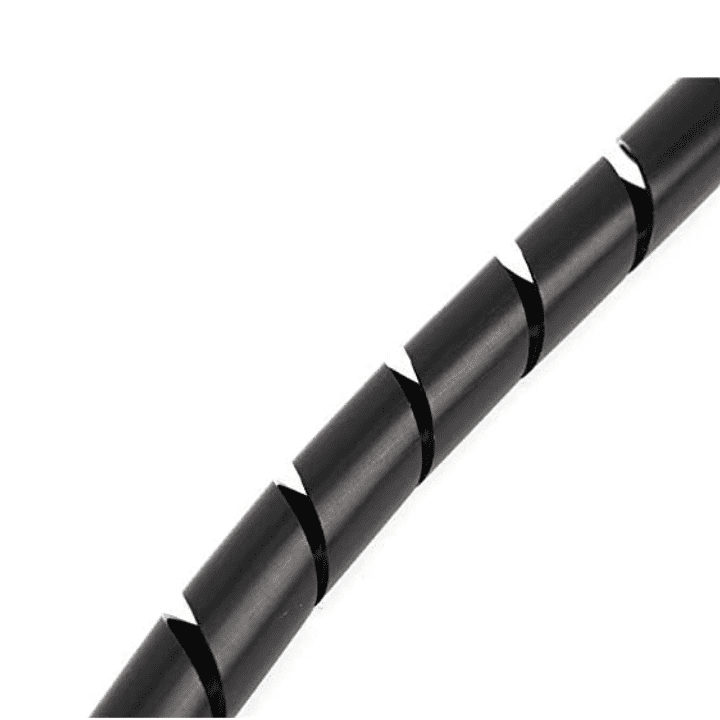 10mm Spiral Wrapping Band Black 10M for Wires