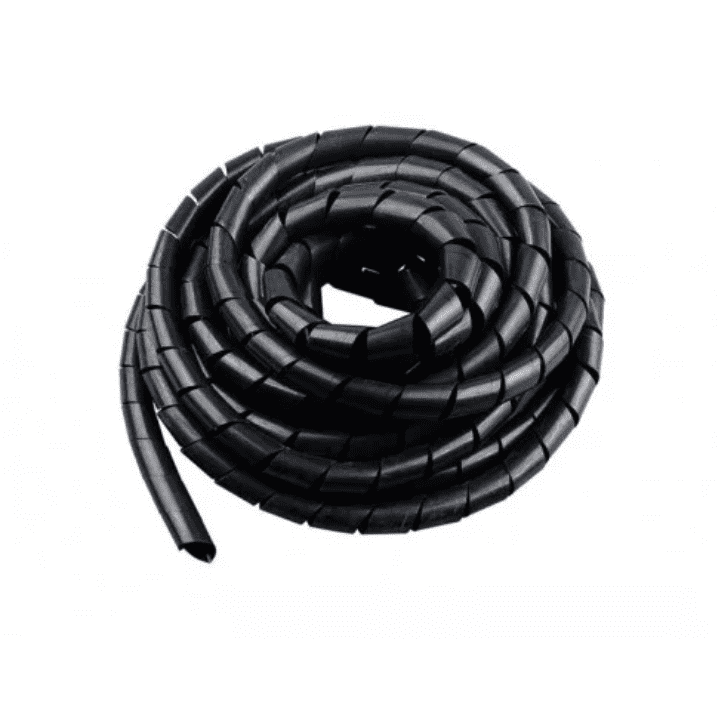 10mm Spiral Wrapping Band Black 10M for Wires