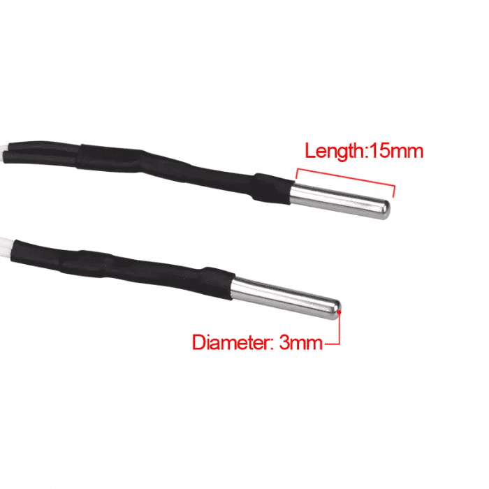 Iotcart SES-P-55 NTC100K Thermistor Sensor for 3D Printers - High Temp Filament Printing