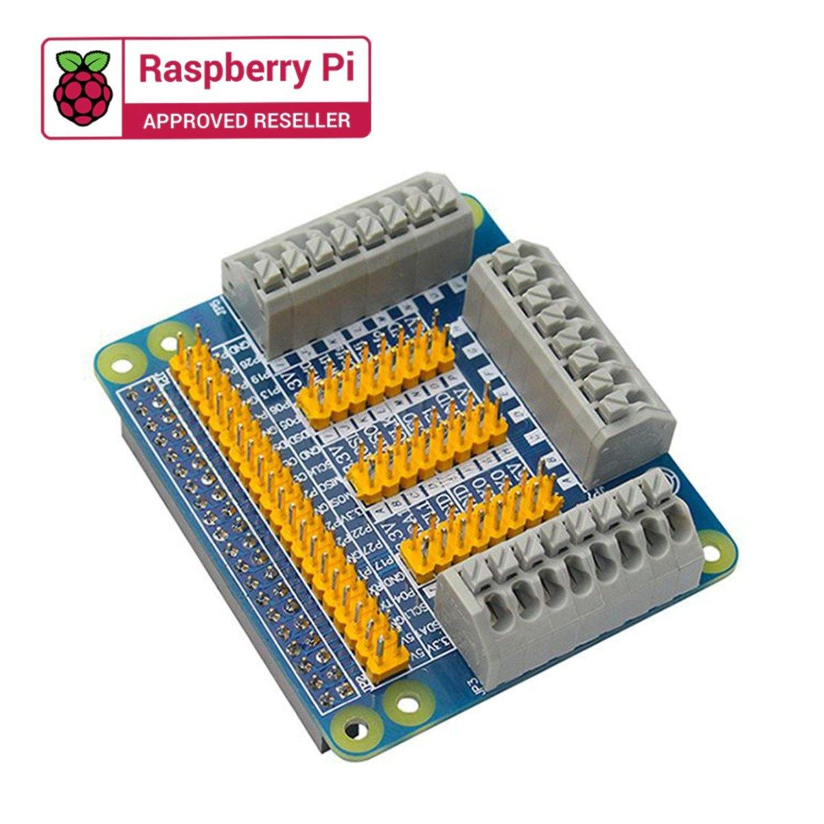 Raspberry Pi GPIO Multi-function Expansion Board with Fixed Screw Nylon Column Jumper Cap for Raspberry PI 4B-3B-3B+