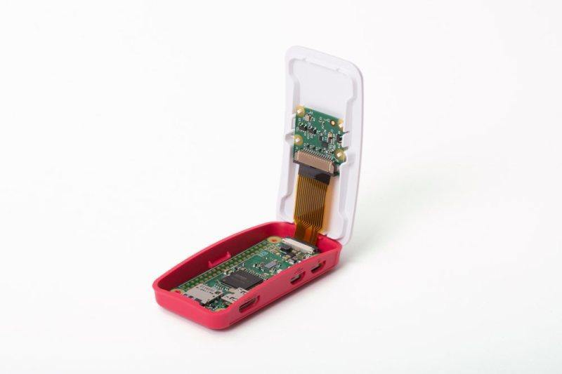 Raspberry Pi Zero WH + Raspberry Pi Zero W-WH Enclosure- Case and camera cable