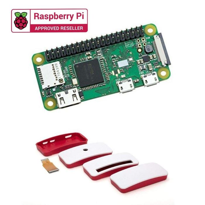 Raspberry Pi Zero WH + Raspberry Pi Zero W-WH Enclosure- Case and camera cable