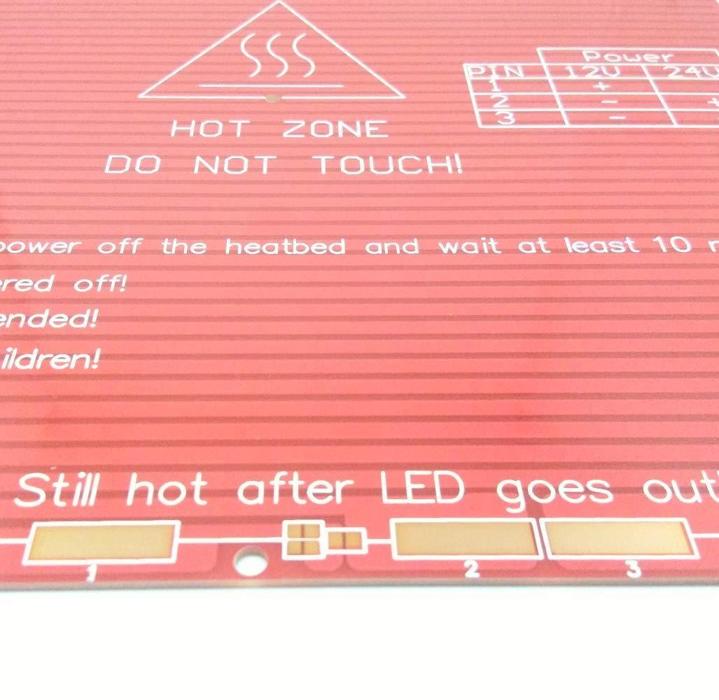 MK2B 3D Printer PCB Heat Bed - 214 mm