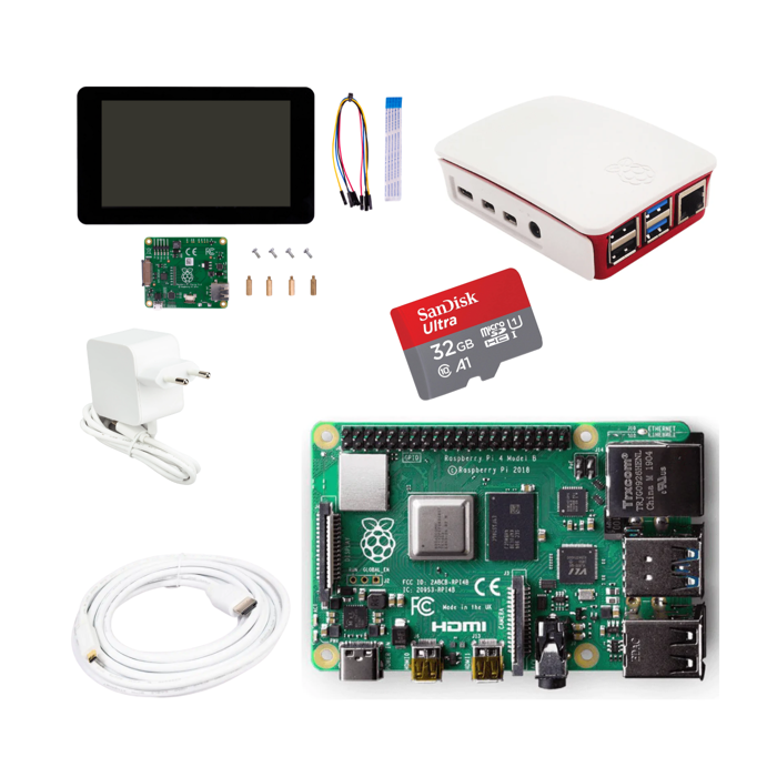 Build Your Own Computer with Raspberry Pi 4 Model B 4GB Ram Desktop Kit
