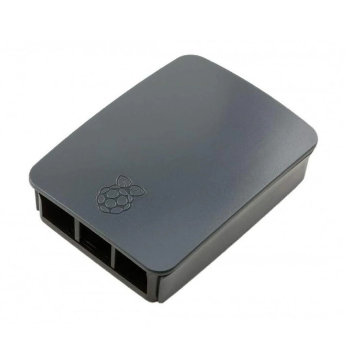 Raspberry Pi 4 Case Black & Grey - Official Enclosure for Pi 4 Model B