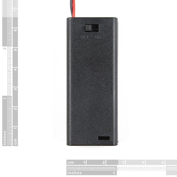 Iotcart 2 x AAA Battery Holder with Cover & On/Off Switch - 3V Power for Arduino Projects
