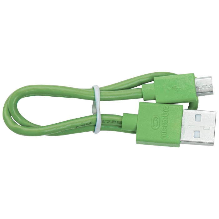 Micro:bit USB 2.0 Micro B Cable 300mm High-Speed Data Cable - Green