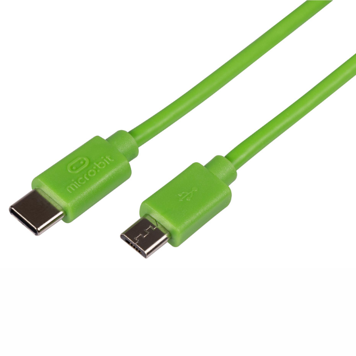 Micro:bit USB Cable Type C to Micro USB 0.3m - Green