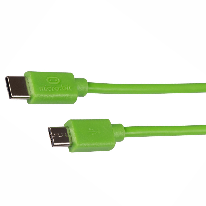 Micro:bit USB Cable Type C to Micro USB 0.3m - Green