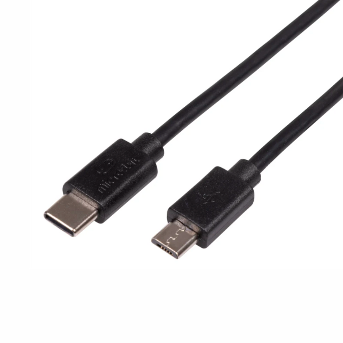 Micro:bit USB-C to Micro USB Cable 0.3m Black - Power & Data for micro:bit Projects