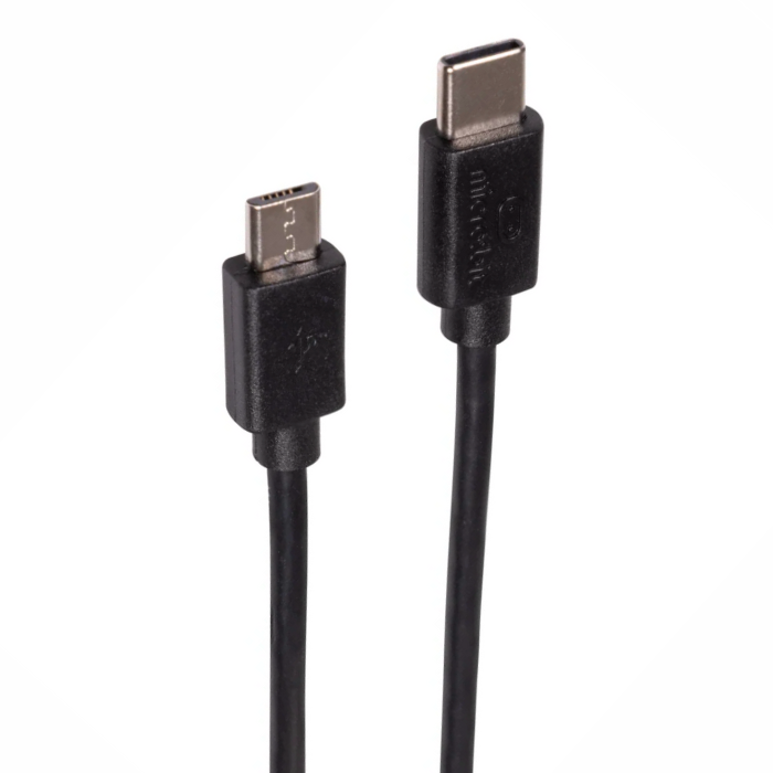 Micro:bit USB-C to Micro USB Cable 0.3m Black - Power & Data for micro:bit Projects