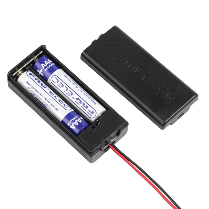 Iotcart 2x AAA Micro:bit Battery Box Un-Switched - Power for DIY Projects