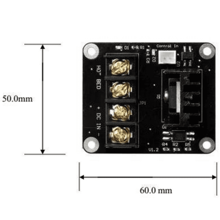 3D Printer Power Controller Module for Heated Bed