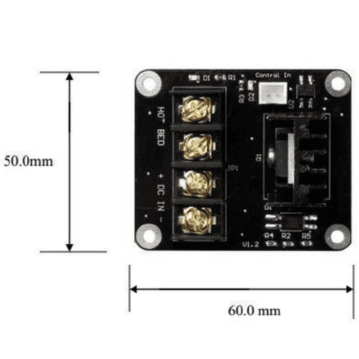 Iotcart SES-P-61 3D Printer Power Controller Module for Heated Bed - MOSFET Driver