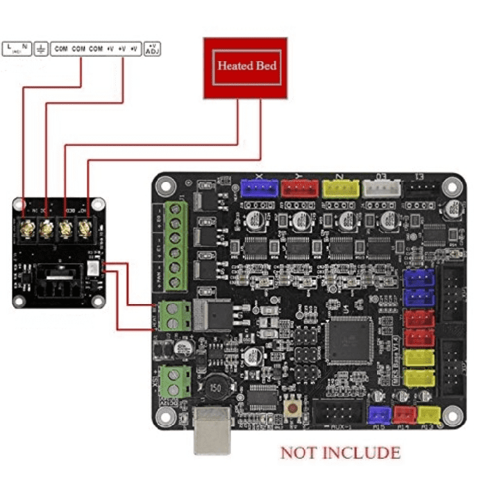Iotcart SES-P-61 3D Printer Power Controller Module for Heated Bed - MOSFET Driver