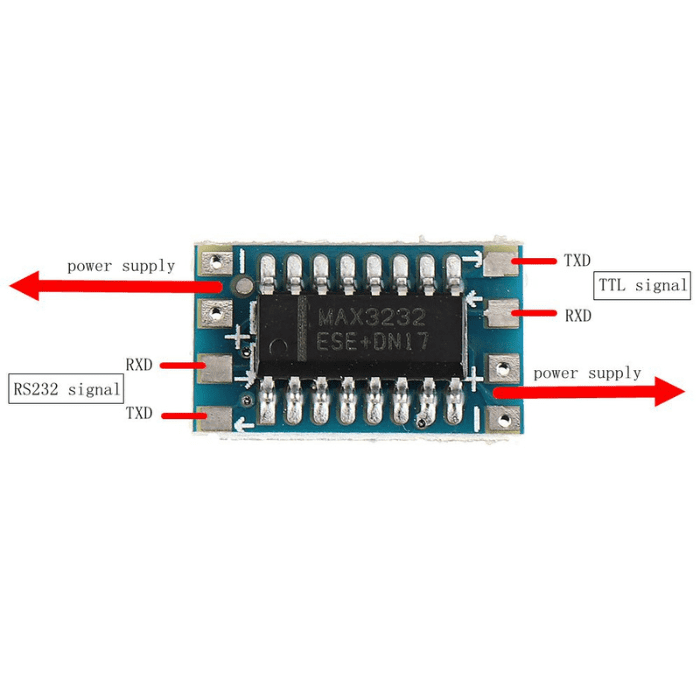 MAX3232 Mini RS232 to TTL Module