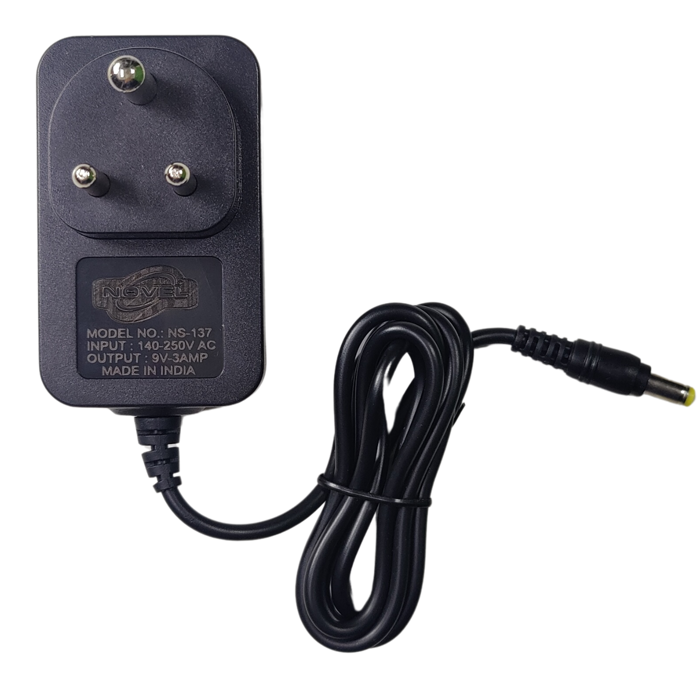 NOVEL 9V 3A SMPS Adapter Industrial Grade 160-240V - Power Supply for Routers, CCTV, LED