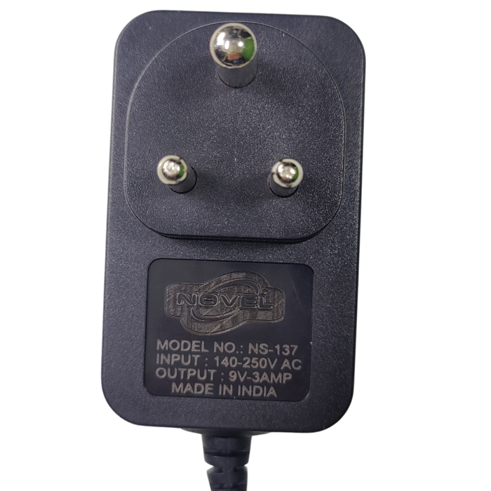 NOVEL 9V 3A SMPS Adapter Industrial Grade 160-240V - Power Supply for Routers, CCTV, LED