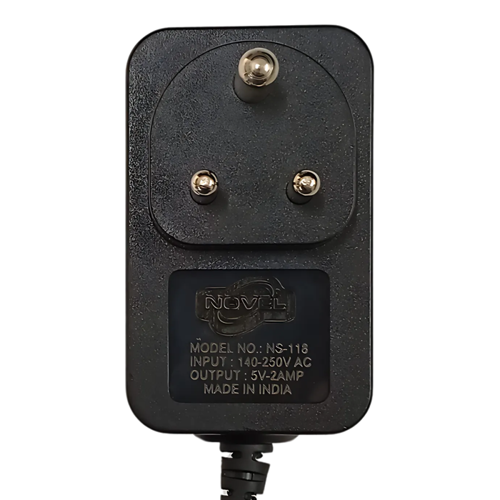 NOVEL 5V 2A Single Jack Power Adapter - Reliable 5V DC Supply for Arduino, Raspberry Pi & Sensors