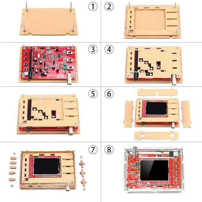 Iotcart Acrylic Case Shell for DSO138 Oscilloscope - DIY Protection Cover