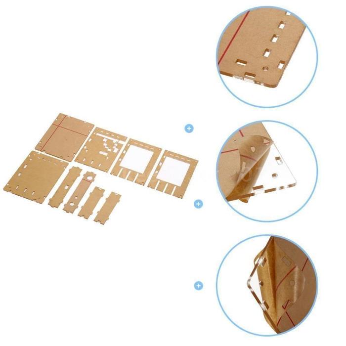 Iotcart Acrylic Case Shell for DSO138 Oscilloscope - DIY Protection Cover