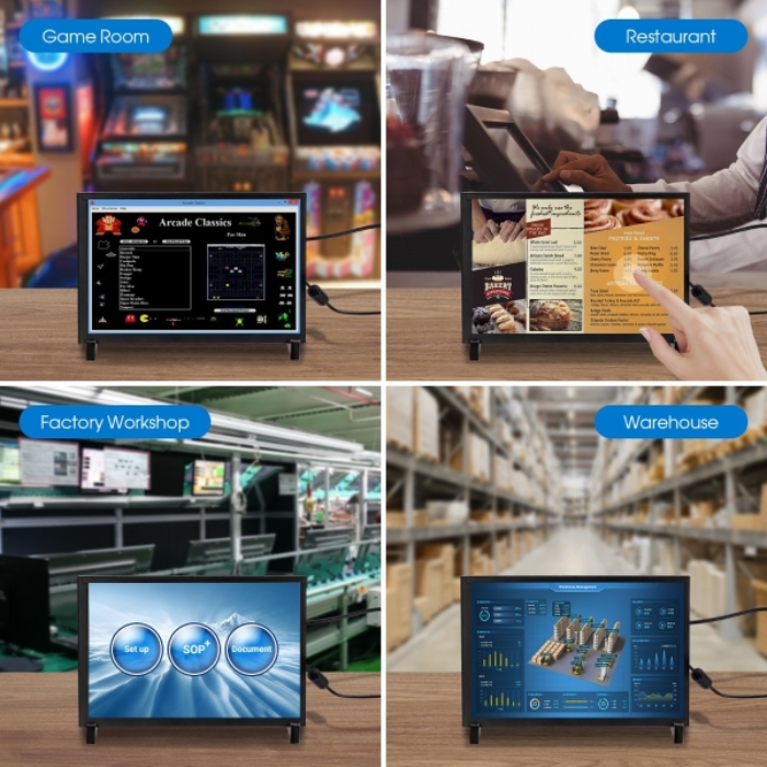 Elecrow 10.1 inch Touch Screen Display 1280x800 for Raspberry Pi and Jetson Nano PC