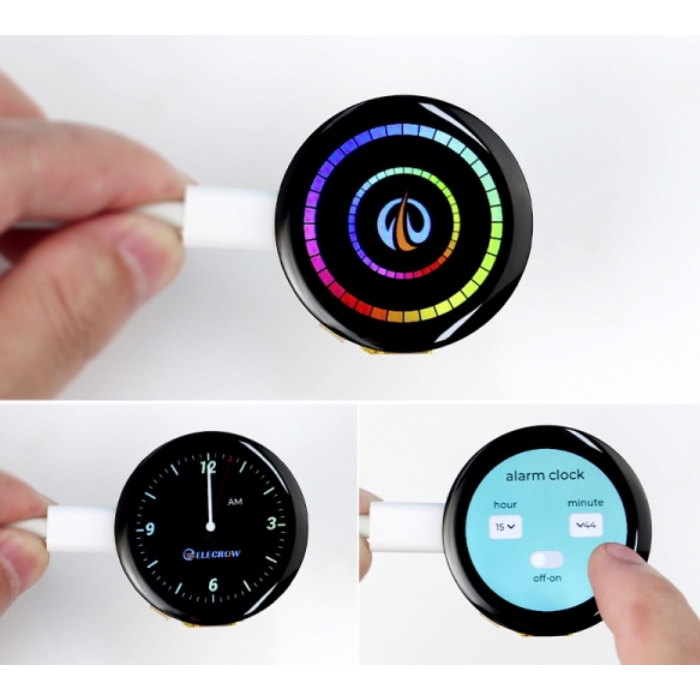 CrowPanel ESP32-C3 1.28" Round IPS Touch Display - IoT & DIY Projects