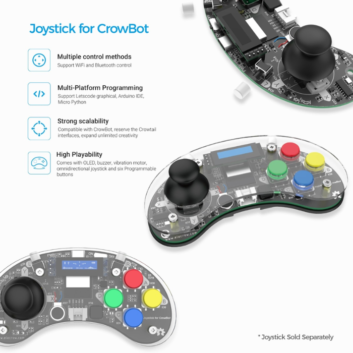 Elecrow CrowBot BOLT ESP32 Smart Robot Car Kit - STEAM Learning