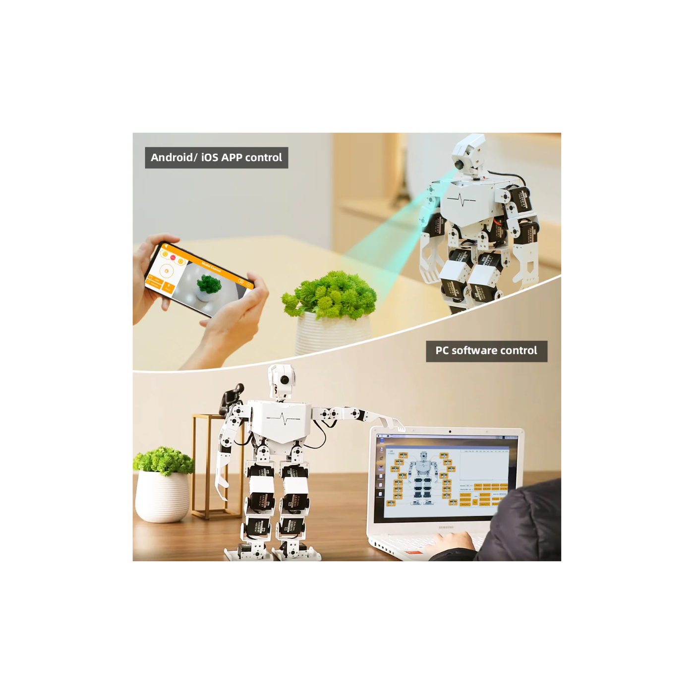 TonyPi Pro Hiwonder Humanoid Robot Development Kit with AI Vision & Raspberry Pi 4B 4GB