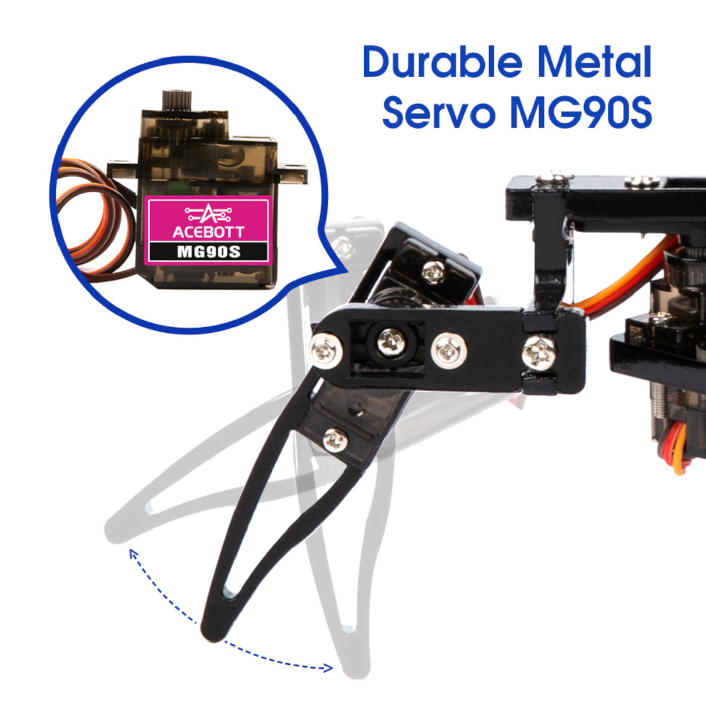 ACEBOTT ESP8266 Quadruped Bionic Spider Robot kit with Arduino IDE/ACECode(Scratch)