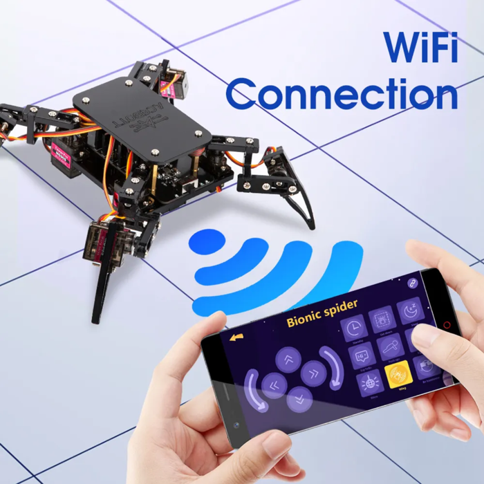 ACEBOTT ESP8266 Quadruped Spider Robot Kit - MG90 Servos - STEM Learning