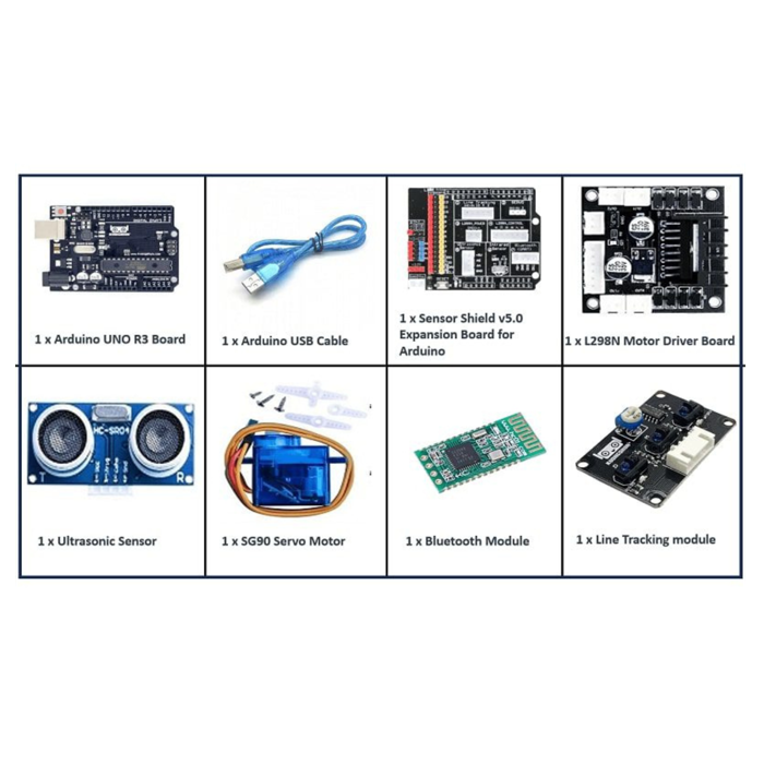 Elegoo Smart Robot Car Kit V3.0 with UNO R3, Bluetooth & Sensors - DIY Arduino Robotics Project