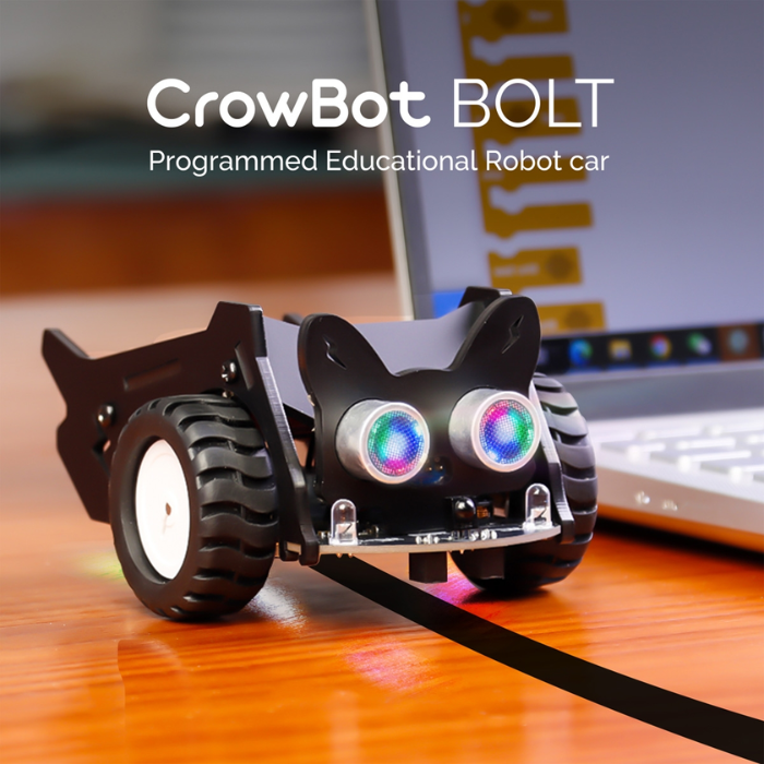 Elecrow CrowBot BOLT ESP32 Smart Robot Car Kit with Sensors - STEAM Learning