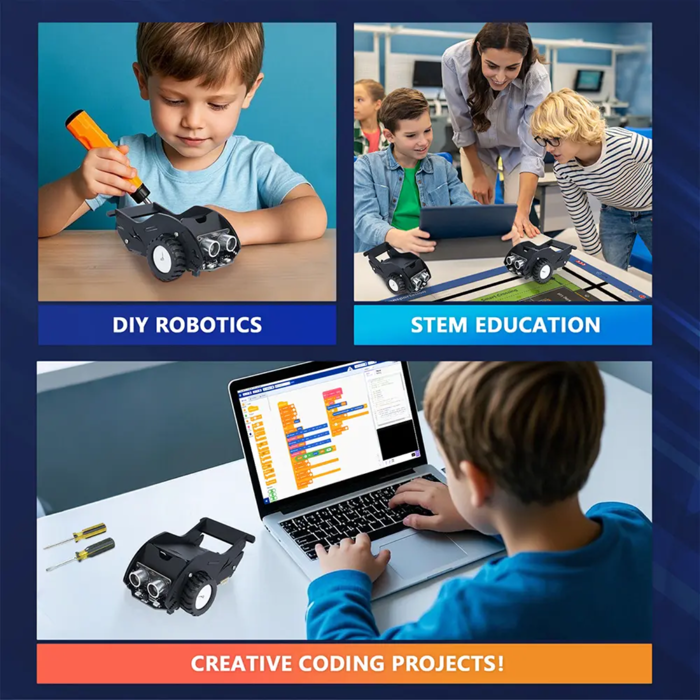 ACEBOTT QE028 ESP32-S3 AI Robot Car Kit - Arduino, Python Compatible