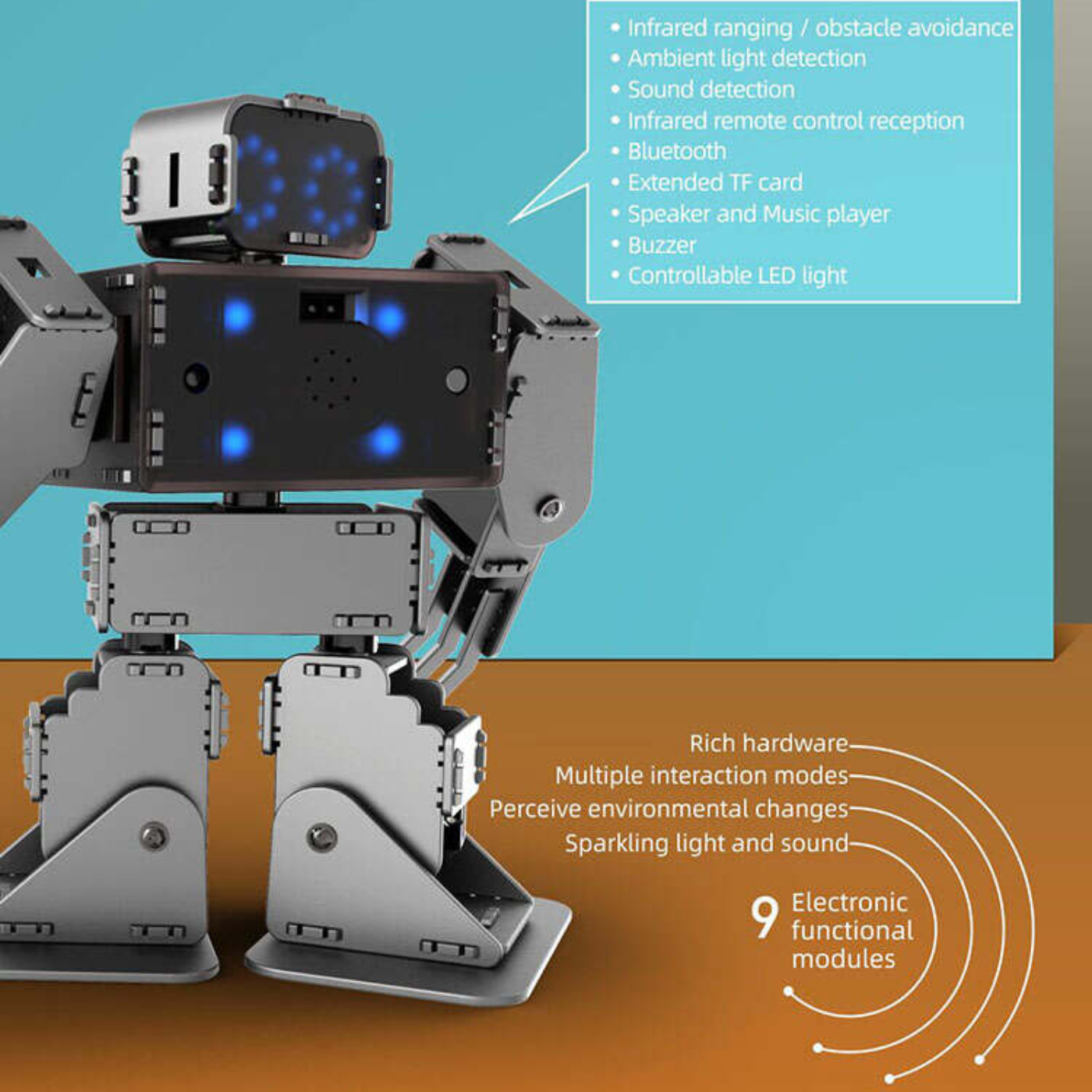 RoboMaker JMC-SV-1707 10 DOF Humanoid Robot Kit