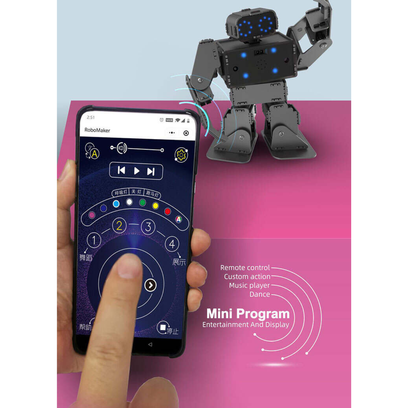 RoboMaker JMC-SV-1707 10 DOF Humanoid Robot Kit