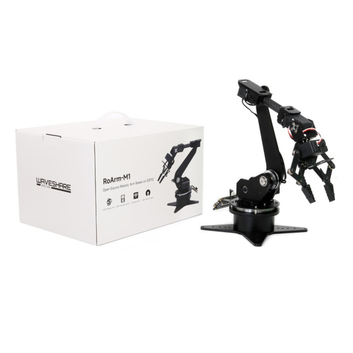 Waveshare 5-DOF High-Torque Serial Bus Servo Desktop Robotic Arm Kit based on ESP32