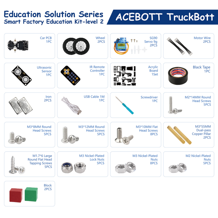 ACEBOTT QE032 TruckBott Smart Car Kit ESP32 Arduino STEM - Buy in India
