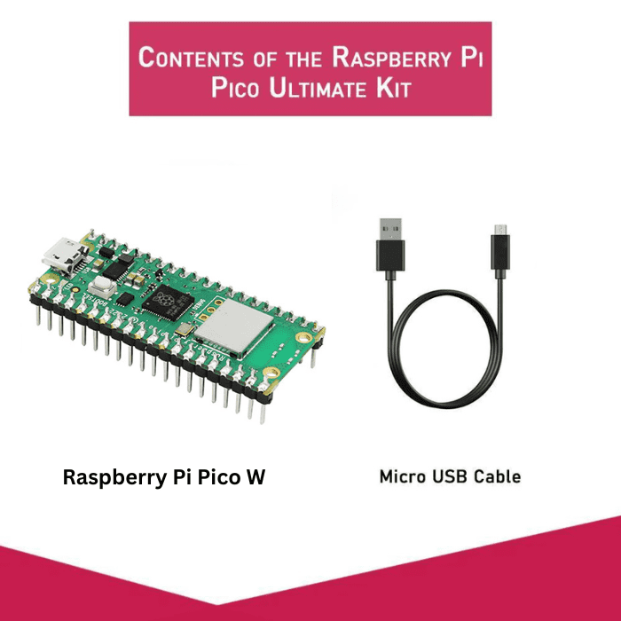 Raspberry Pi Pico W Ultimate Kit with Manual