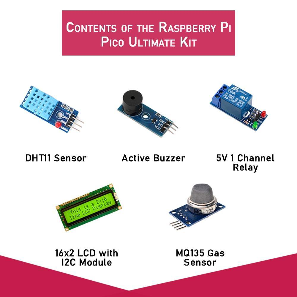 Raspberry Pi Pico W Ultimate Kit with Manual